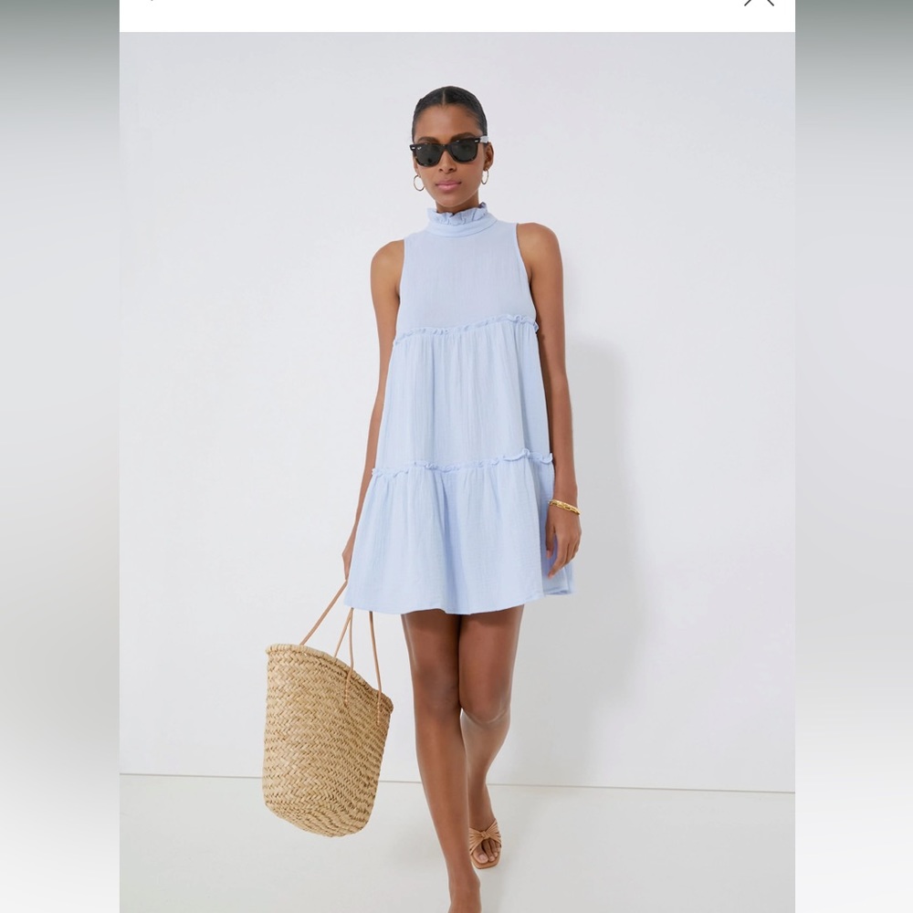 Tuckernuck, Pomander Place Light Blue Gauze Morgan Dress.